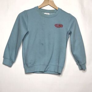 Tulones Kids Unisex Sweatshirt Streetwear Logo Size 7 Blue Red Pullover Long Slv